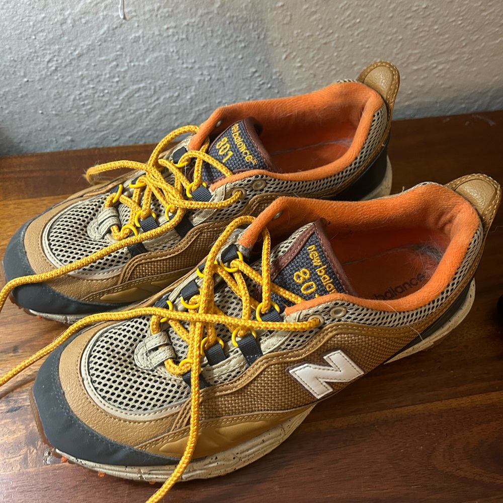 New Balance 801 -  Tan and Orange Athletic Shoes like new